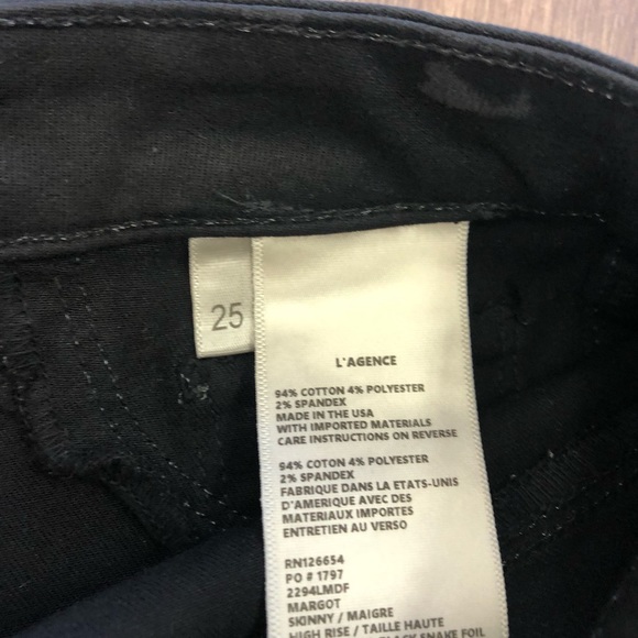 L’agence coated high waist skinny ankle length jeans - Picture 12 of 13